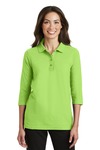 Port Authority® - Ladies Silk Touch™ 3/4-Sleeve Polo. L562