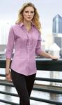 Port Authority® - Ladies Crosshatch Ruffle Easy Care Shirt. L644