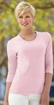 Port Authority® - Ladies Modern Stretch Cotton 3/4-Sleeve Scoop Neck Shirt. L517 
