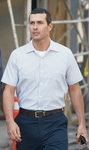 CornerStone® - Long Sleeve Striped Industrial Work Shirt. CS10