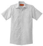 CornerStone® - Short Sleeve Striped Industrial Work Shirt. CS20