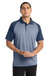 PosiCharge ® RacerMesh ® Raglan Heather Block Polo